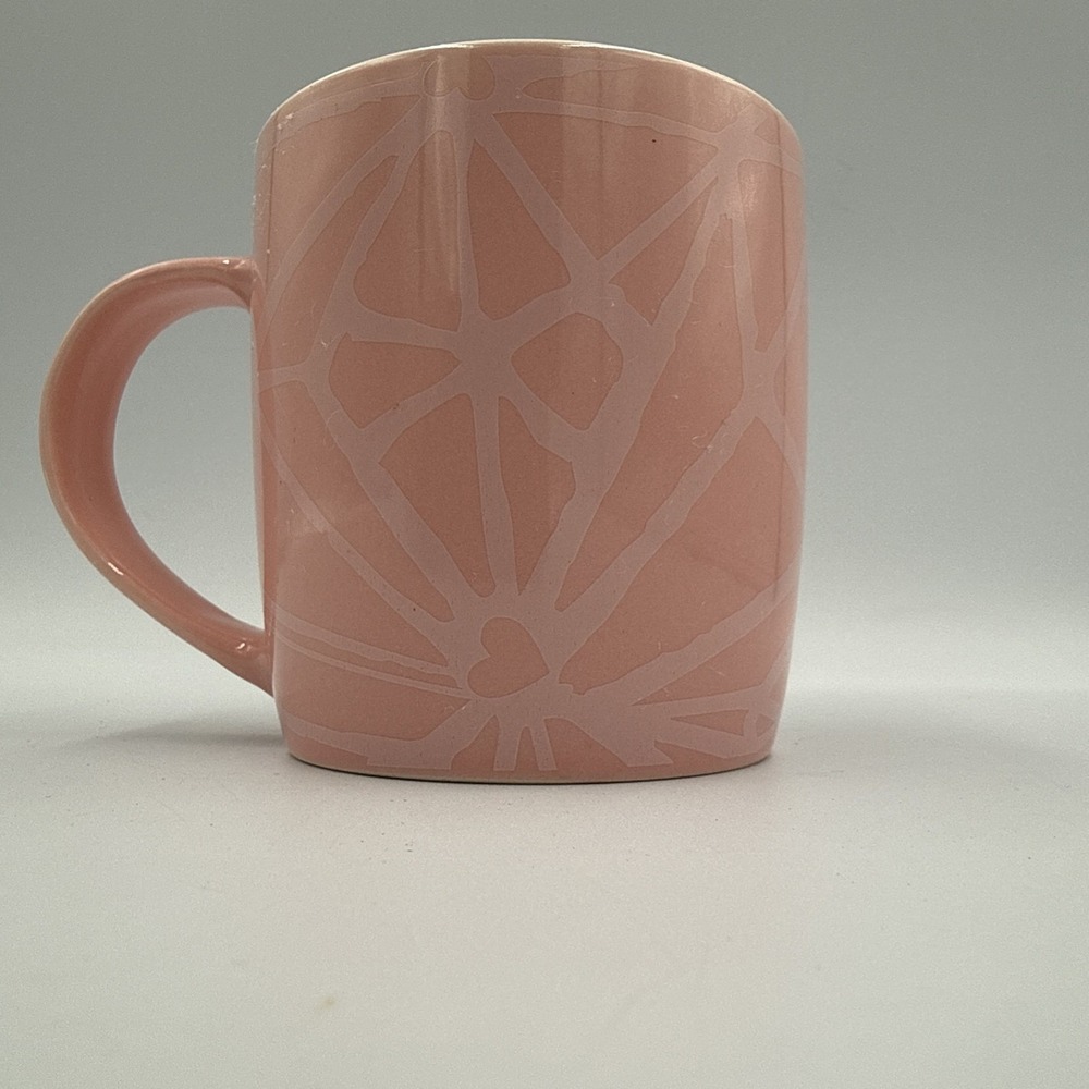 Starbucks Pink Geometric Design Mug Cup 11oz Microwave Dishwasher Safe - Picture 3 of 5